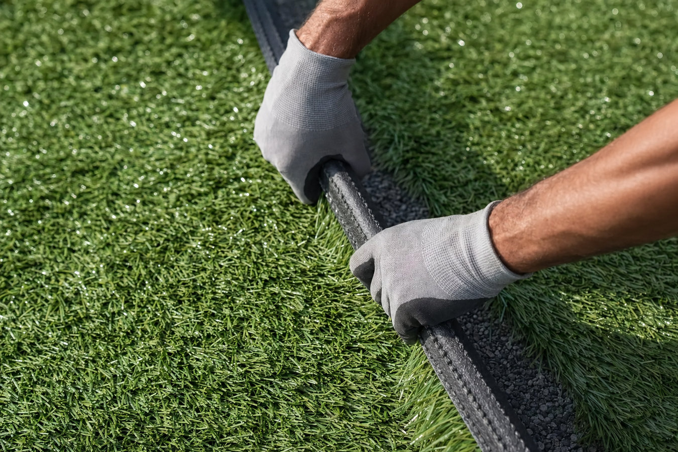 Artificial turf installation in Covina, CA