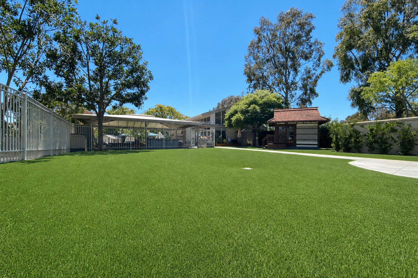 Commercial turf installation in Covina, CA